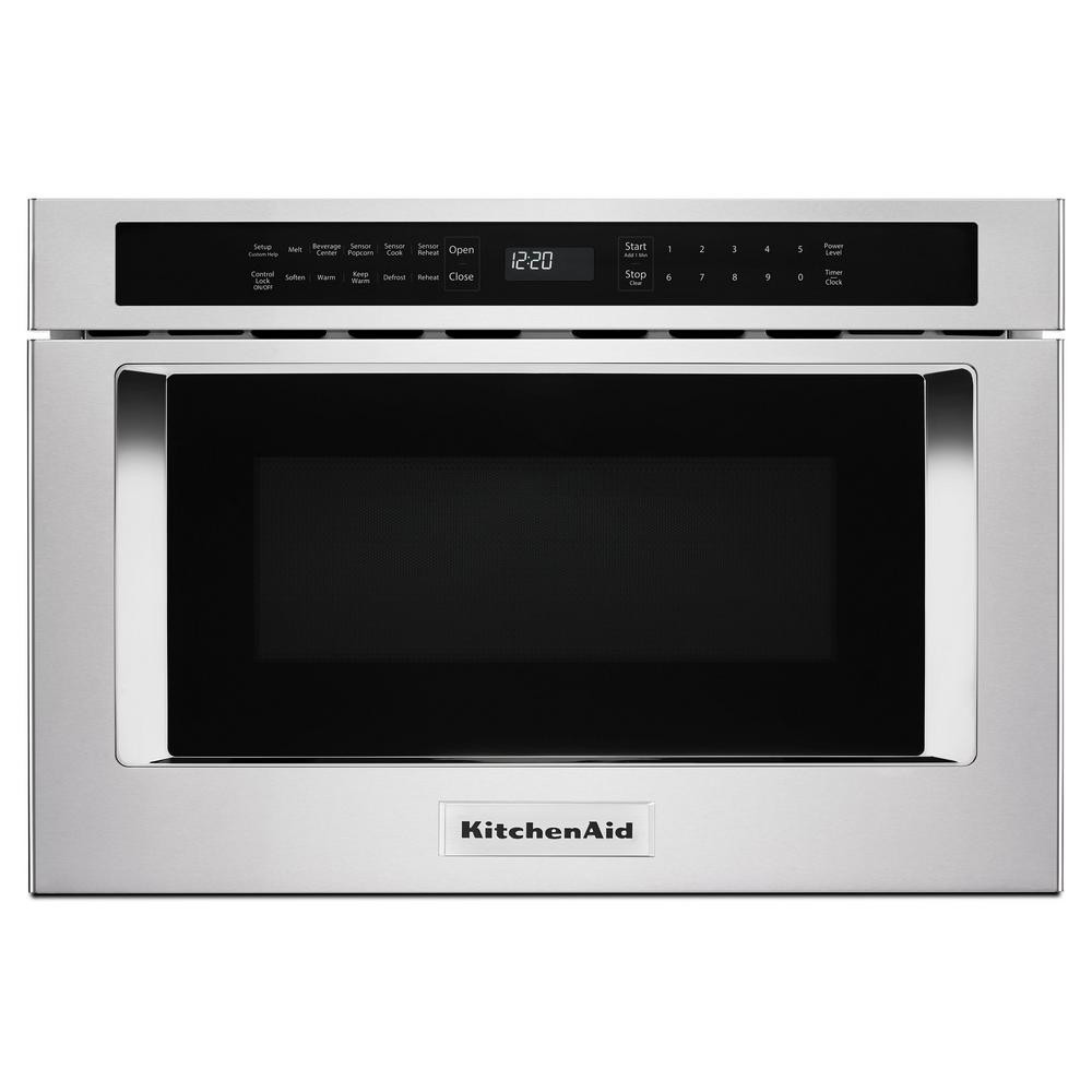 1.2 cu. ft. Under-Counter Microwave Drawer in Stainless Steel | The Home Depot