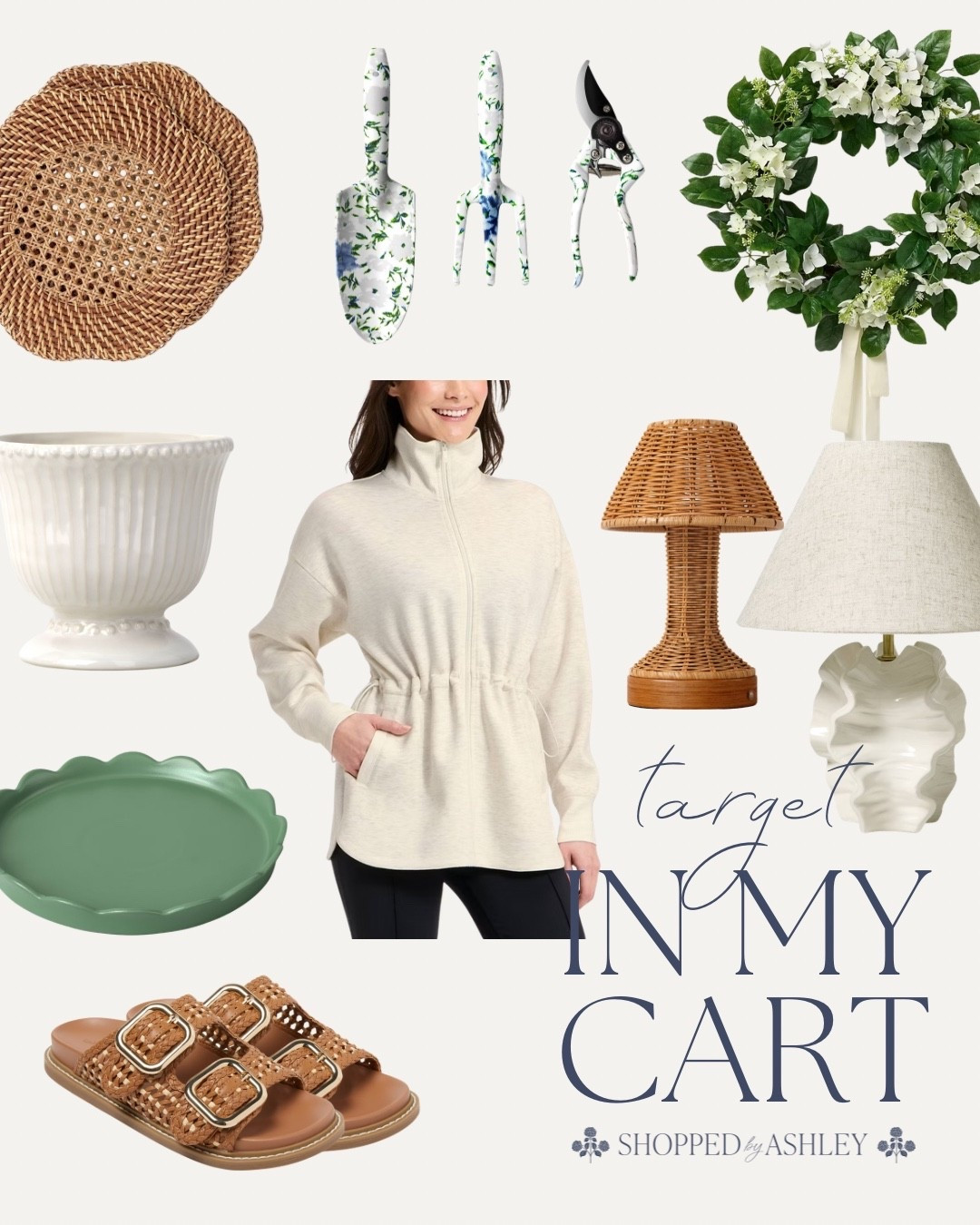 Nancy Meyers inspired finds in my Target cart 🎯

Target home decor, new at Target, designer look, designer style, rattan decor, summer style, hydrangea wreath, coastal decor, coastal home 

#LTKFindsUnder50 #LTKHome #LTKFindsUnder100