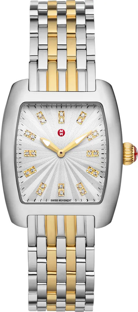Diamond Two Tone Bracelet Watch, 29mm | Nordstrom