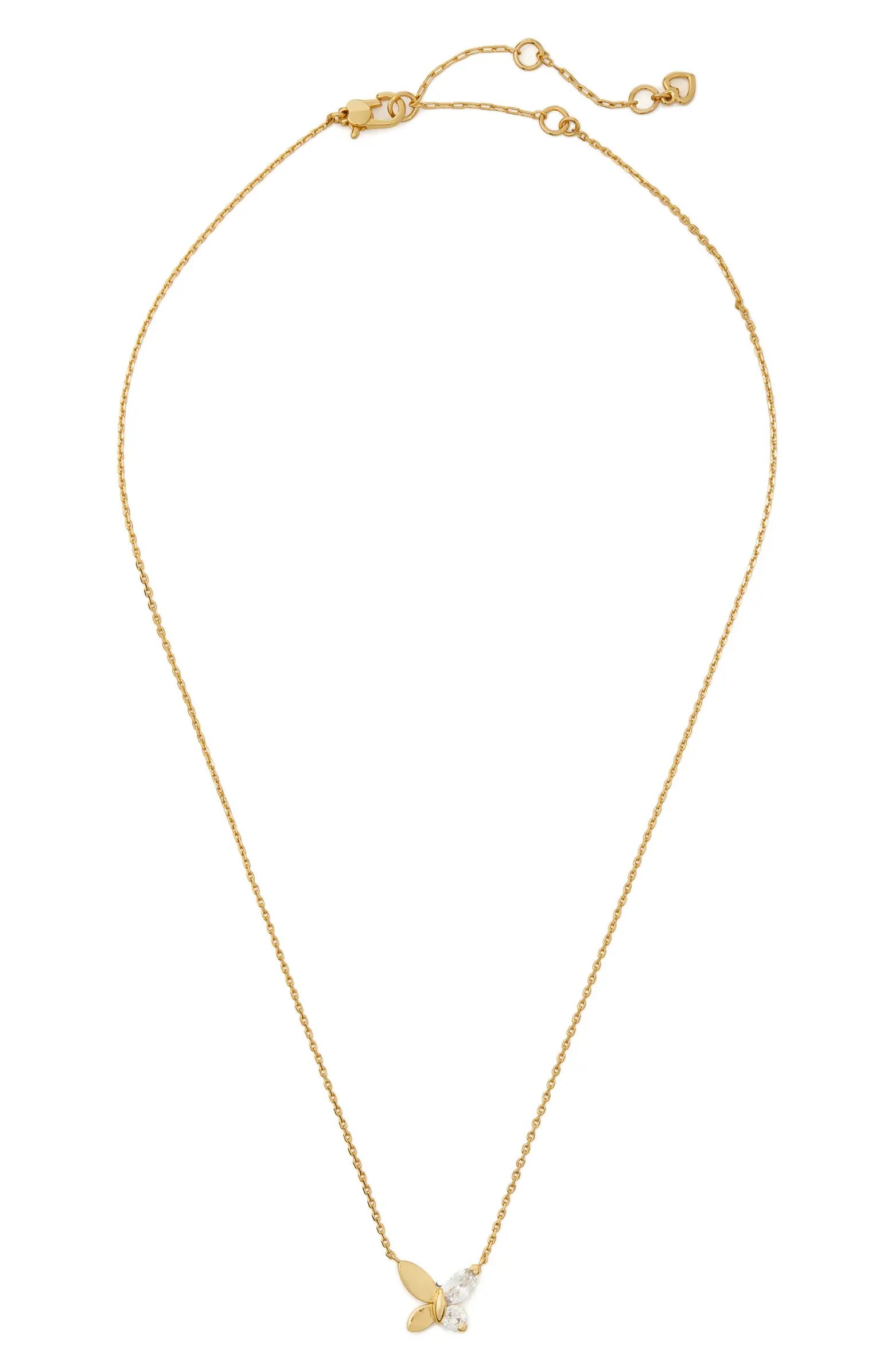 kate spade new york mini butterfly pendant necklace | Nordstrom | Nordstrom