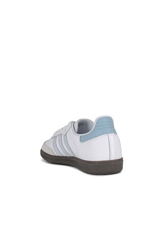 Samba Og Sneaker in Core White, Halo Blue, & Gum | Revolve Clothing (Global)
