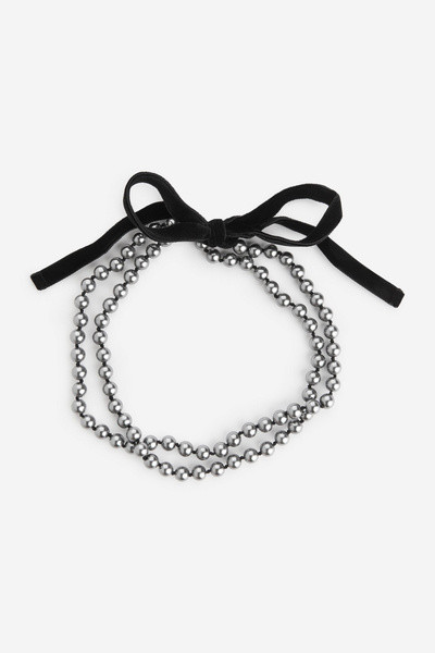 Samthalskette mit Glasperlen | Arket EU