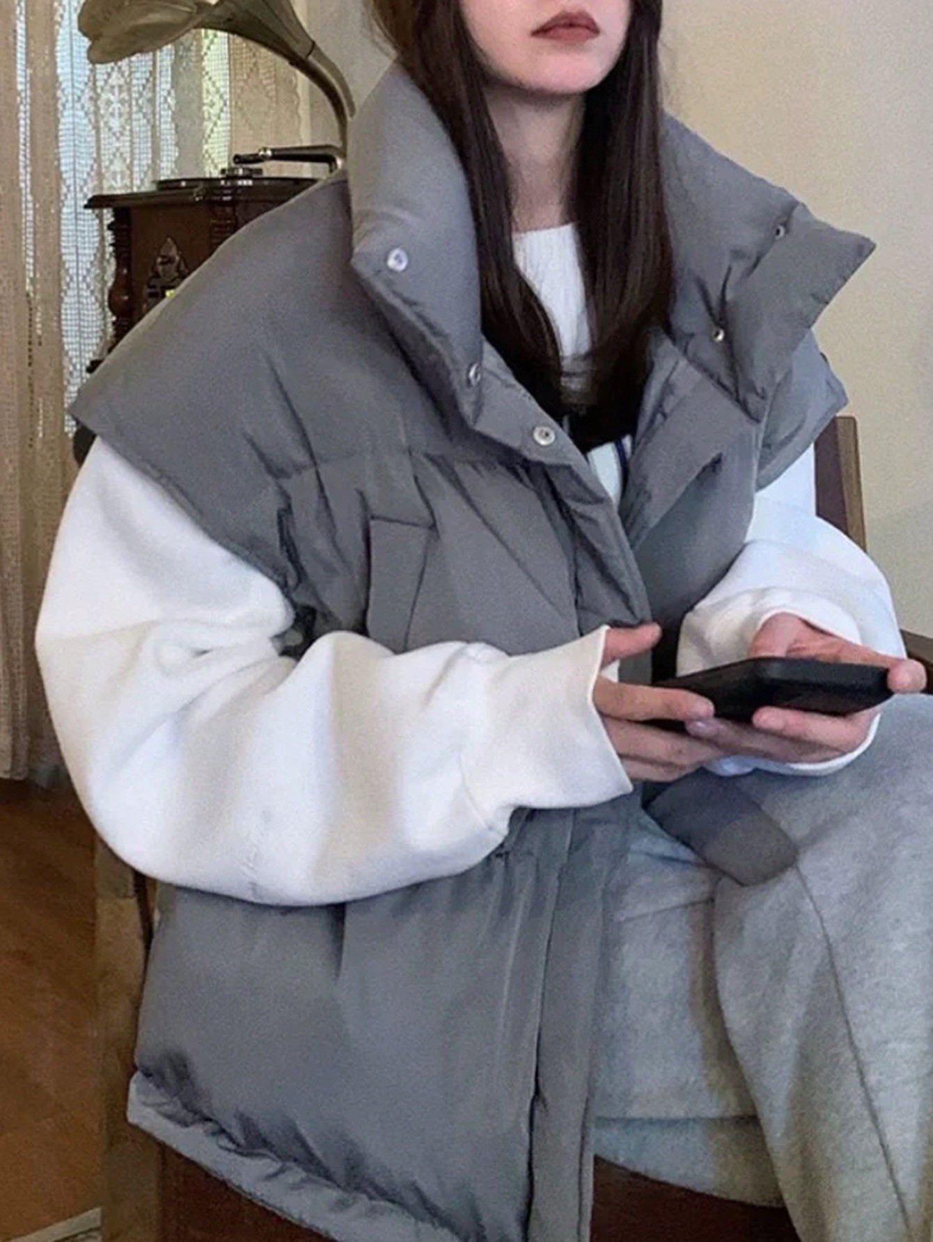 DAZY Ladies Plain Padded Vest Jacket,Winter Women Clothes,Padded Coat Women | SHEIN USA | SHEIN