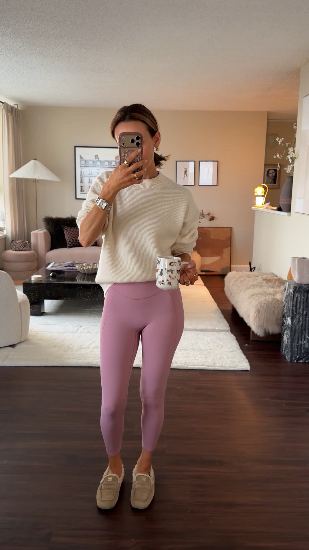 Spanx legging and sports bra set (size small on leggings and xs on bra) and xs on cashmere crewneck 
Pilates outfit

#LTKootd #LTKmomlife #LTKmorningroutine