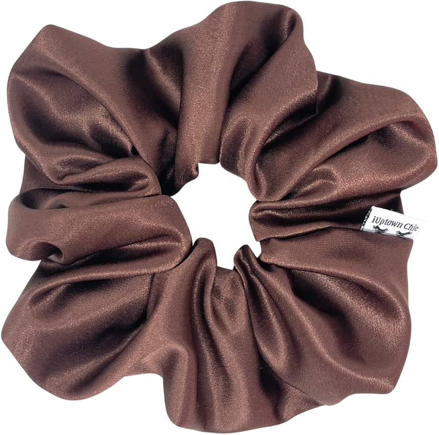 Jumbo Oversized XL Satin Scrunchies for Women Girls, Frizz Prevention, Sleep Hair Holder, Large E... | Amazon (US)