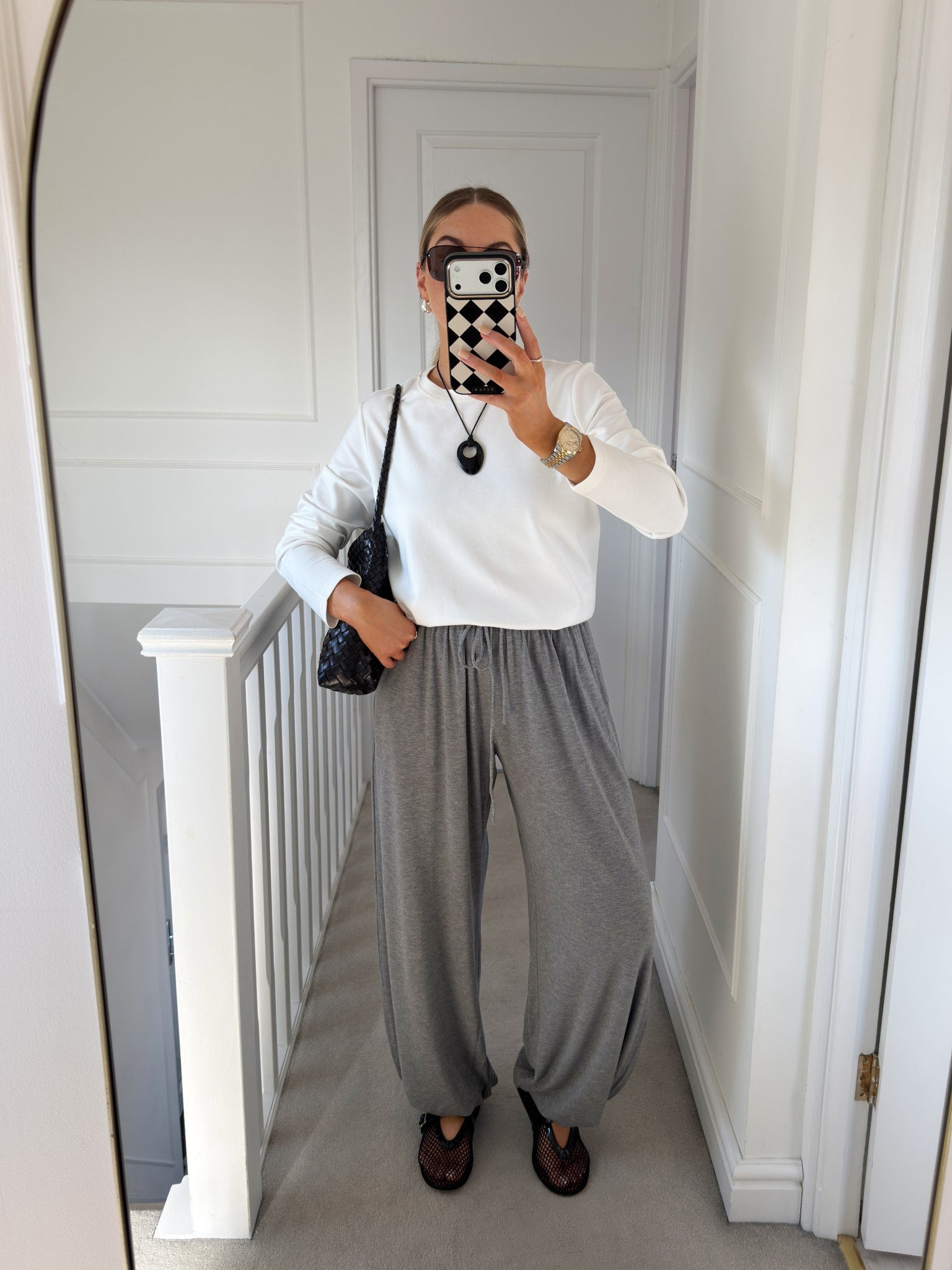 Comfy casual spring outfit 

Long sleeve t-shirt: small 
Balloon trousers:  XS (you could size down) 

#LTKstyletip #LTKsummer #LTKspring