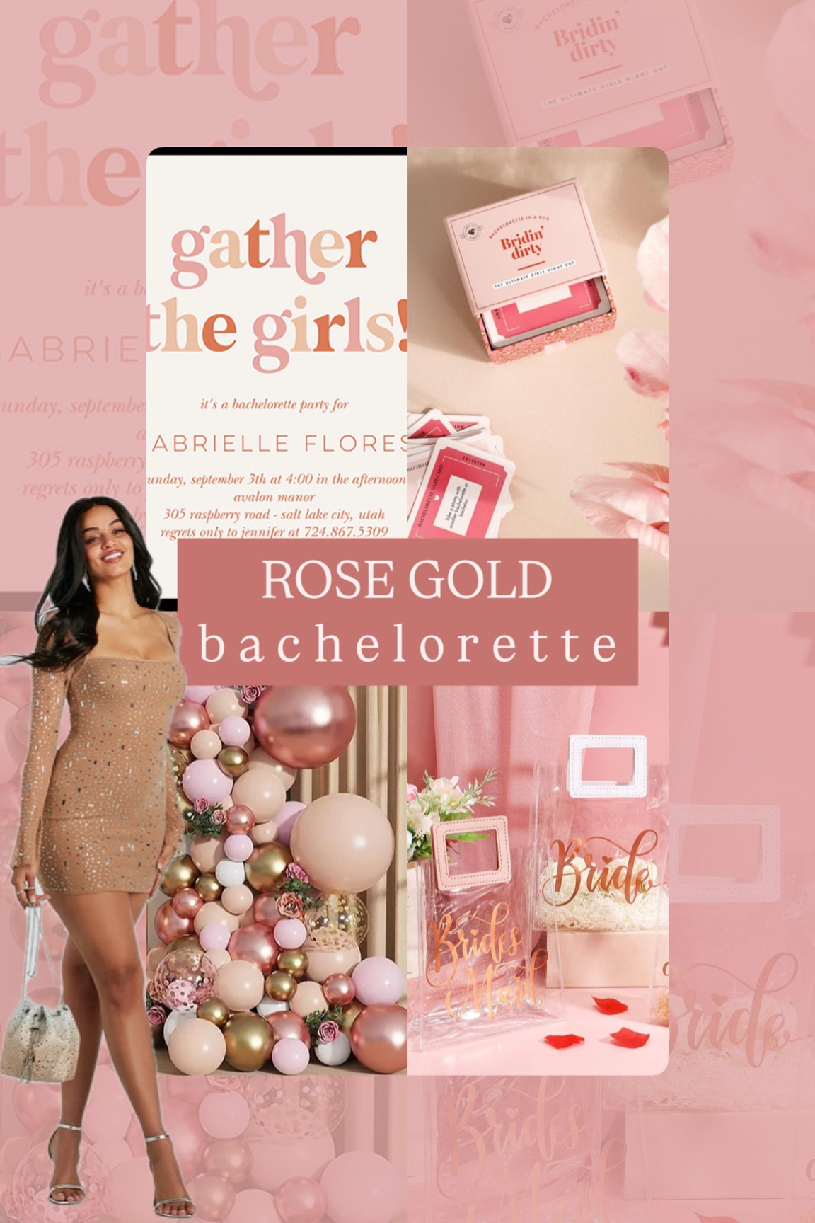 Rose Gold Bachelorette Party 

#LTKWedding #LTKParties