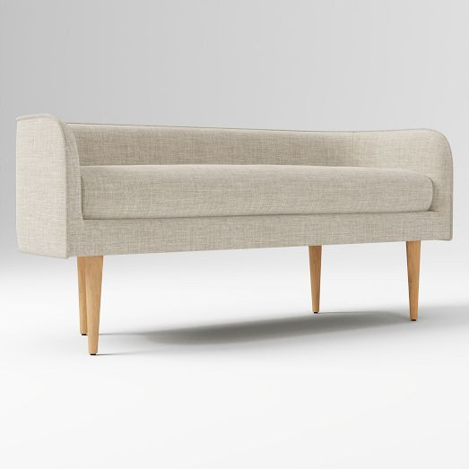 Celine Bench - Wood Legs | West Elm (US)