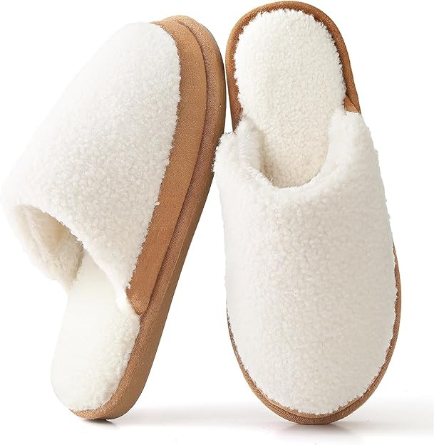 Parlovable Women's Memory Foam House Slippers - Polar Fleece Lining Non-Slip Indoor Shoes | Amazon (US)
