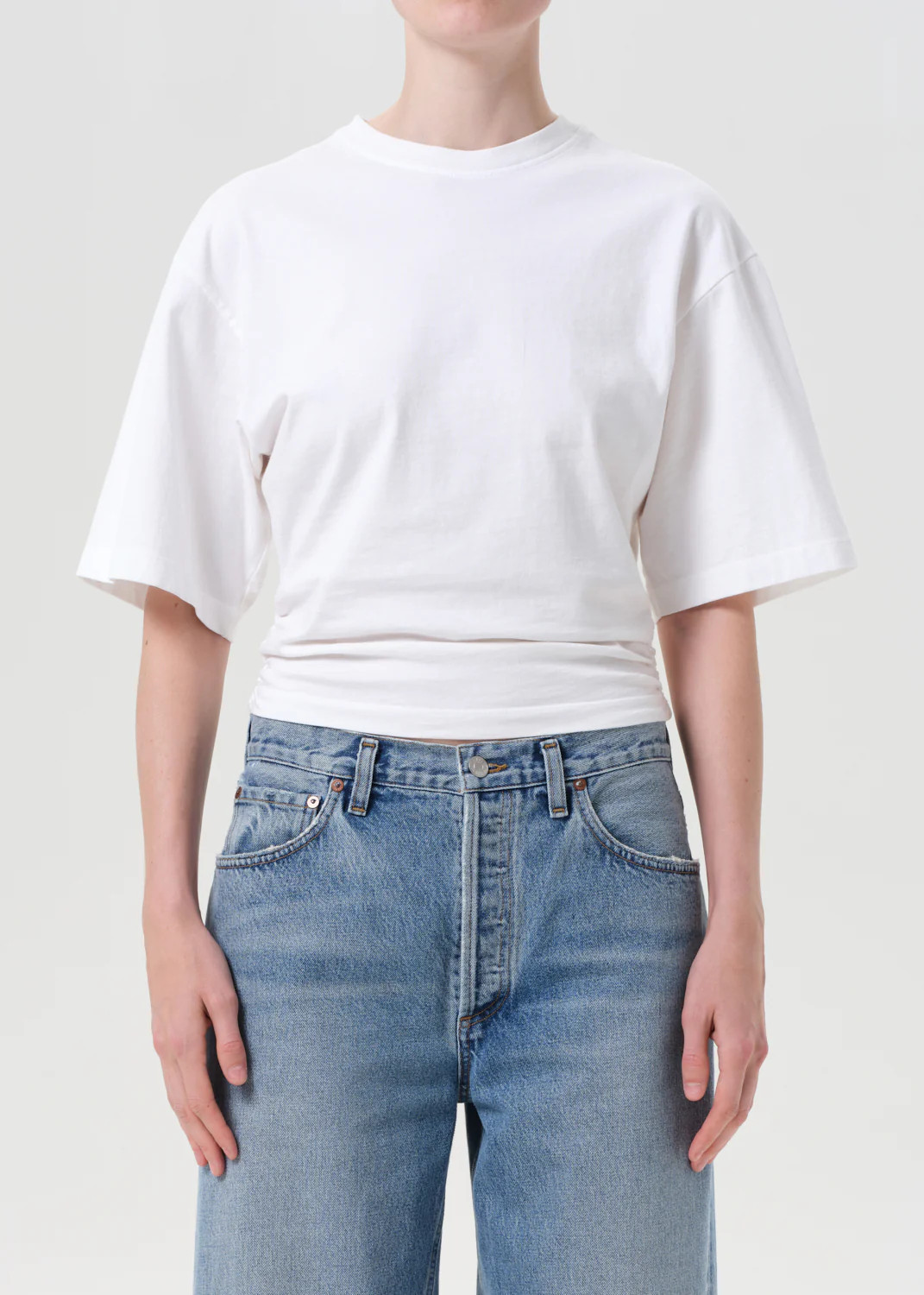 Shari Tee in White | AGOLDE