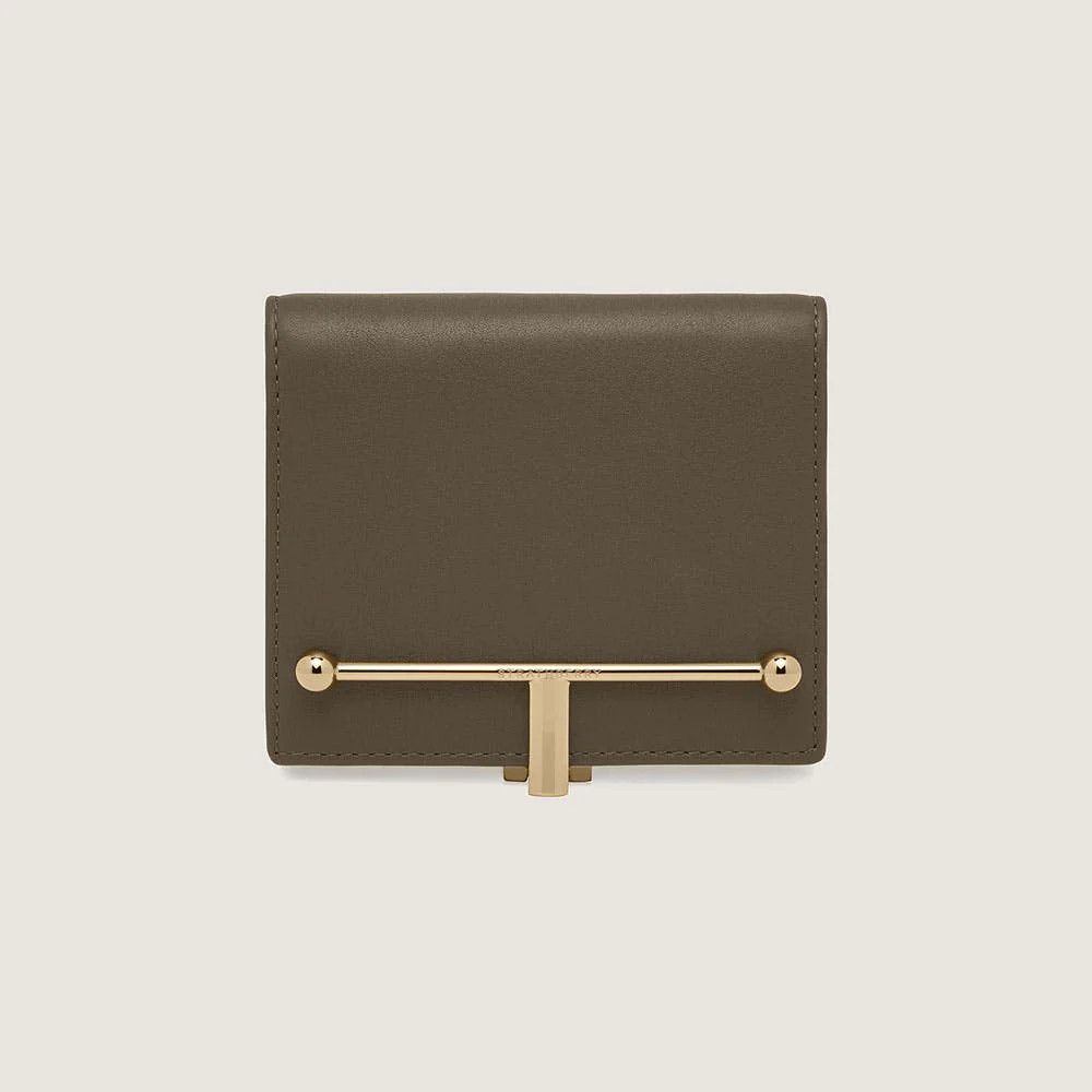 Strathberry - Melville Street Wallet - Green / Tan / White | Strathberry