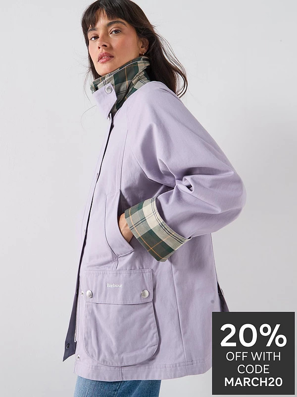 Barbour Modern Beadnell Casual Jacket - Heather Mist | Very (UK)