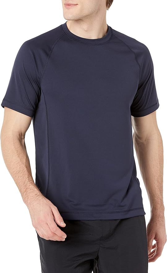 Amazon Essentials Men's Short-Sleeve Quick-Dry UPF 50 Swim Tee | Amazon (US)