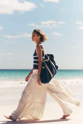 Pilcro Tiered Palazzo Pants | Anthropologie (US)