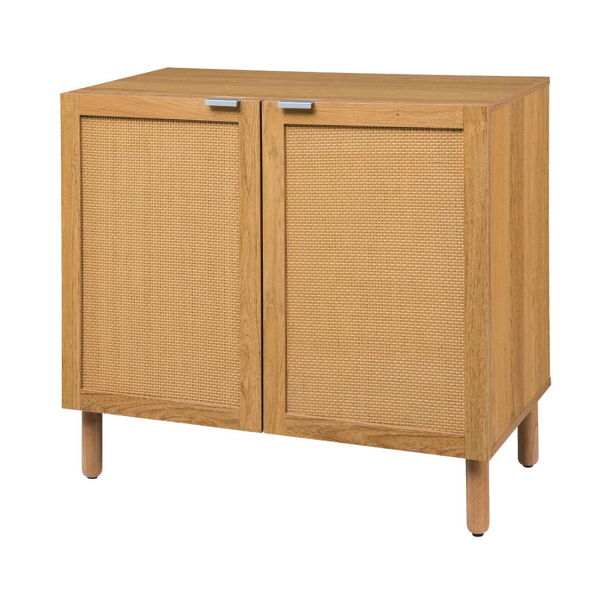 Orre 2 Door Cabinet Brown - Sango: Transitional Style, Mid-Century Design, Adjustable Shelf Stora... | Target