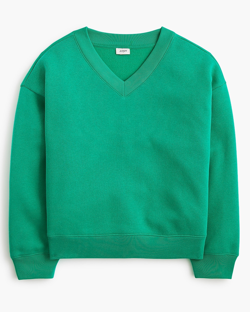 Fleece V-neck sweatshirt | J.Crew Factory