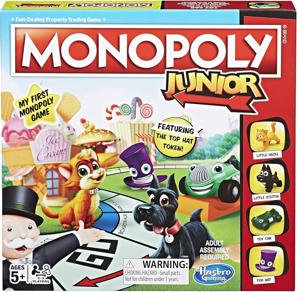 Monopoly Junior Board Game | Family Games for Preschoolers| Ages 5+| Easter Gifts for Kids (Amazo... | Amazon (US)