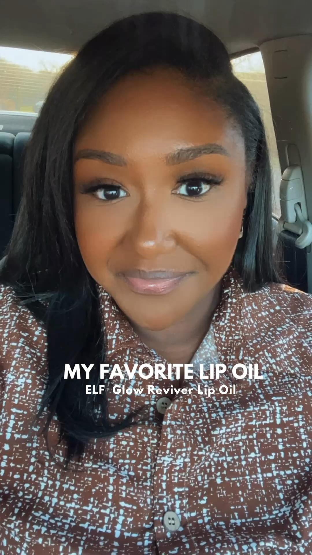 This is my absolute favorite clear lip oil! 

Some of the Highlights: 
Ultra-glossy tinted lip oil nourishes, hydrates & enhances your lips' natural color
Non-sticky, hydrating lip oil with a high-gloss finish & sheer wash of color
Plush, oversized cushion applicator for an even swipe
Infused with lip-loving ingredients to nourish your pout
Fresh minty scent
Can be worn on its own or over lipstick

Nourish and hydrate your lips while enhancing your pout’s natural glow—e.l.f Cosmetics Glow Reviver Lip Oil is an addicting and revitalizing tinted lip oil is where lip care meets makeup. The non-sticky formula imbues your pout with a sheer tint of color and glass-like shine while boosting your lips’ natural hue. With its ultra-plush applicator, slick your lips in nourishing oils and pucker up to a flattering, high-shine finish.

Why you’ll love it:
• Non-sticky, hydrating lip oil with a high-gloss finish
• Plush, oversized cushion applicator hugs lips
• Infused with lip-loving ingredients to nourish your pout
• Sheer wash of color
• Fresh minty scent
• Can be worn on its own or over lipstick

All e.l.f. products are free from phthalates, parabens, nonylphenol ethoxylates, triclosan, triclocarban, and hydroquinone. All e.l.f. SKIN is also free from sulfates.

100% vegan, cruelty-free, and Leaping Bunny Certified. Because kindness is chic.

#LTKfindsunder50 #LTKbeauty #LTKVideo