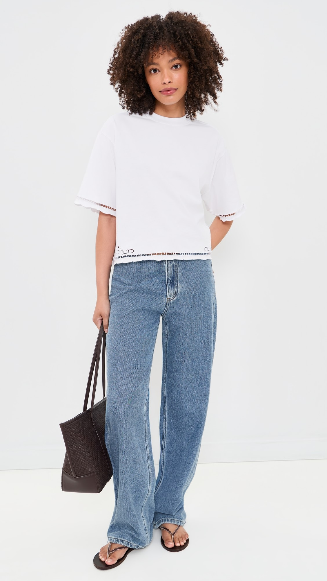 Madewell The Boxy Crop Tee in Allday Jersey | Shopbop | Shopbop