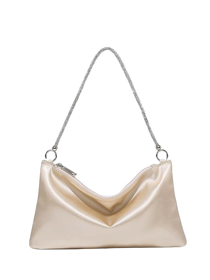 GORGLITTER Women's Satin Evening Handbag Wedding Prom Clutch Purse Party Formal Cocktail Clutches... | Amazon (US)