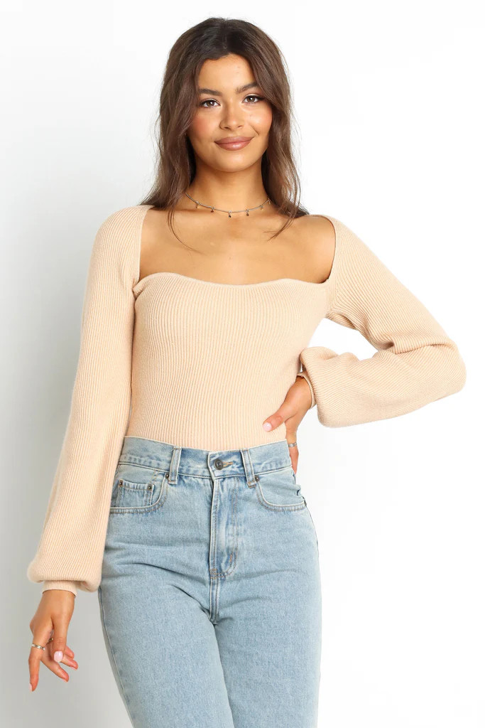 Toledo Knit Sweater - Beige | Petal & Pup (US)