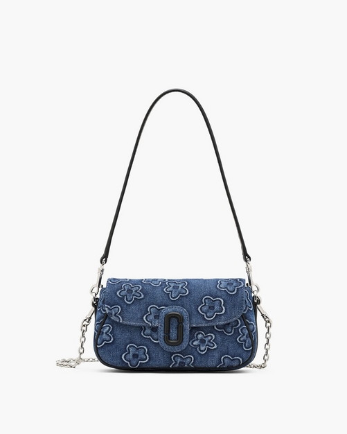 the puffy daisy denim clover shoulder bag | Marc Jacobs