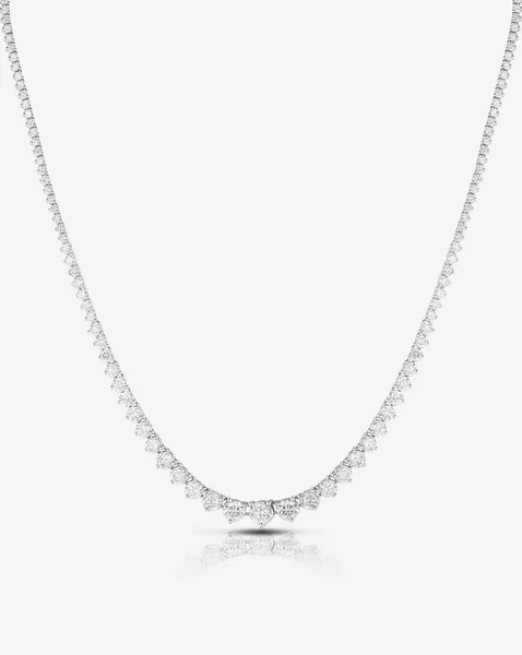 Graduated Diamond Tennis Necklace | Ring Concierge