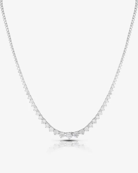 Graduated Diamond Tennis Necklace | Ring Concierge