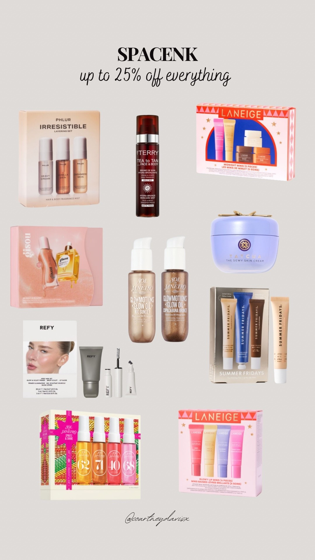 SPACE NK - up to 25% off everything! 

SpaceNK, Sol de Janeiro, Tatcha, Phlur, La beige, by Terry, beauty gifts, gifts for her, gift guide for her, gisou, cyber week

#LTKbeauty #LTKuk #LTKCyberWeek