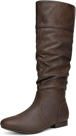 DREAM PAIRS Women's Knee High Pull On Fall Weather Winter Boots | Amazon (US)