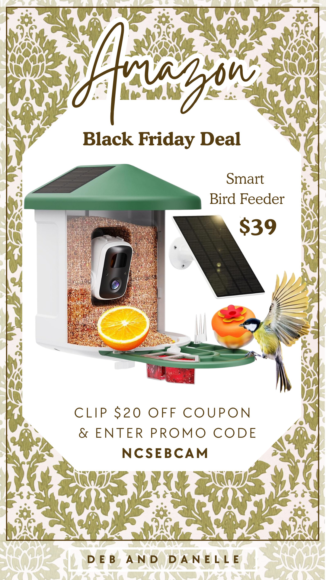 Use the discounts to get this smart bird feeder for only $39 on @Amazon! This would me such a great deal for your favorite bird watcher!  

 #LTKCyberWeek #LTKGiftGuide #LTKSaleAlert