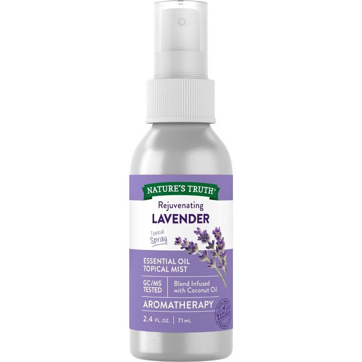 Nature's Truth Rejuvenating Lavender Aromatherapy Essential Oil Mist Spray - 2.4 fl oz | Target