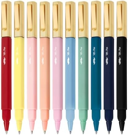 Mr. Pen- Aesthetic Pens, 0.7 mm Fine Point, 10 Pack, Assorted Colors, Fast Dry, No Smear Bible Pe... | Amazon (US)