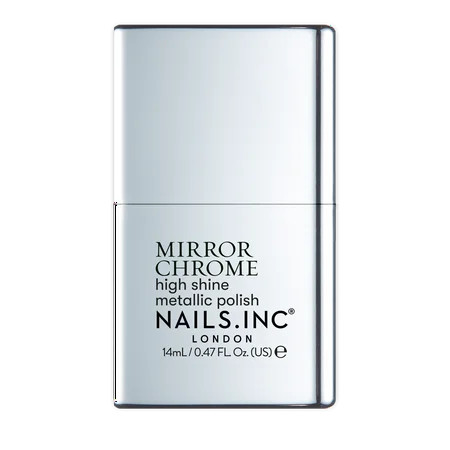 Nails Inc Mirror Chrome Silver Served High Shine Metallic Nail Polish 14ml/0.47 Fl Oz | Walmart (US)
