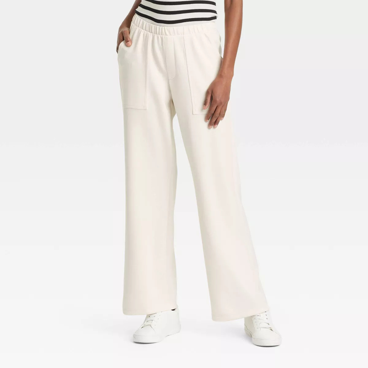 Women's Mid-Rise Sandwash Pull-On Knit Leisure Utility Pants - A New Day™ | Target
