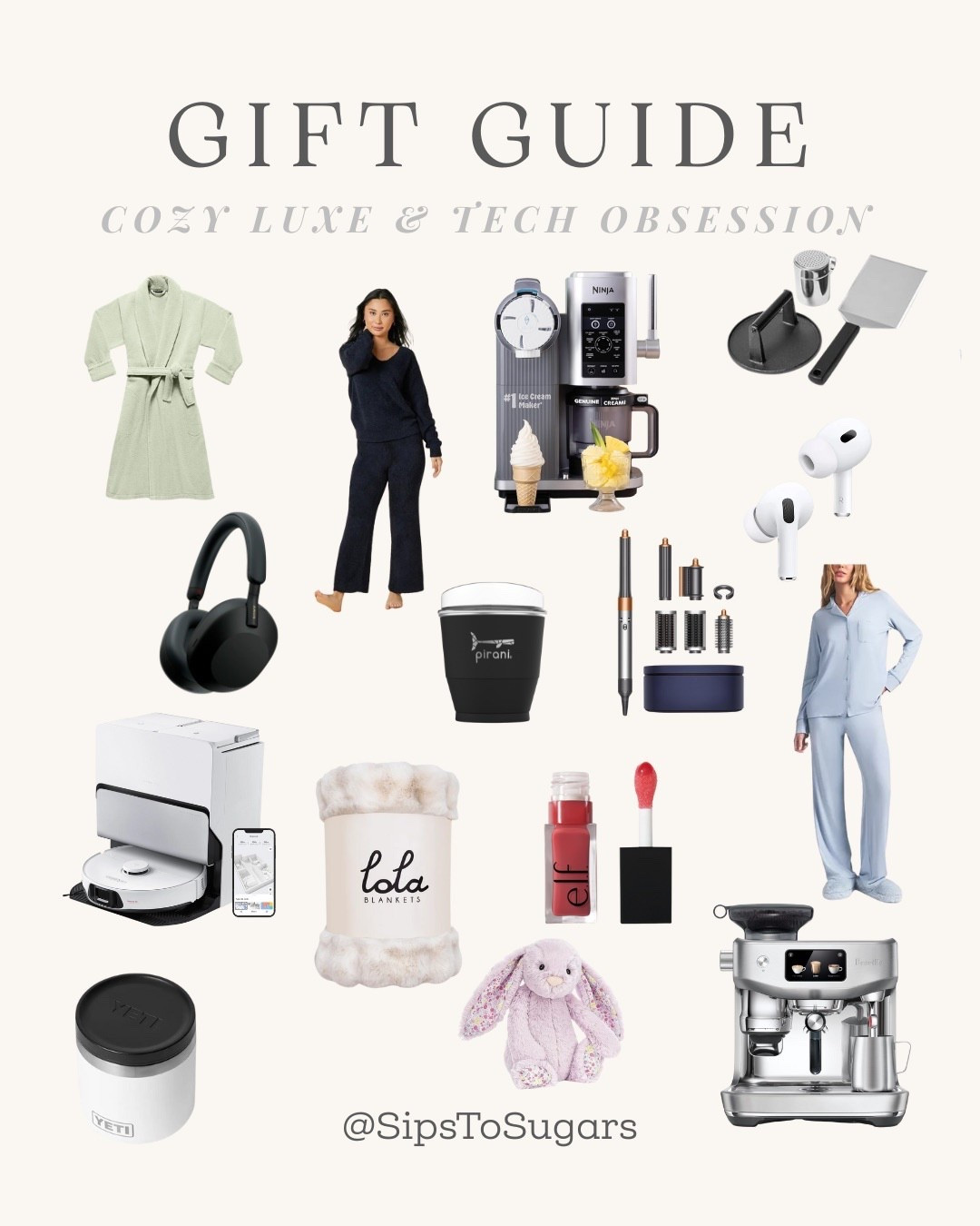 Cozy meets luxury with a high-tech twist. Think plush robes, soft lounge sets, and the trendiest gadgets—from Dyson’s viral Airwrap to the Roborock robot mop that actually makes adulting chic. Save this list and start checking everyone off your list (yes, including you). 🛍💻



#SipstoSugars #HolidayGiftGuide #CozyLuxe #TechLoverGifts
2025 gift guide, cozy luxury gifts, tech lover gifts, trending holiday gifts, AirPods Pro 3, Dyson Airwrap, Roborock S8 MaxV, cozy gifts for her, homebody gift ideas, Sip to Sugars gift guide
#SipstoSugars #GiftGuide2025 #CozyLuxury #TechGifts #HolidayShopping #LifestyleGifts #HomebodyEssentials #DysonAirwrap #LTKHoliday #ShopLTK #HolidayGiftGuide