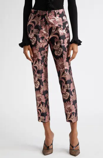 Etro Metallic Paisley Slim Pants | Nordstrom | Nordstrom