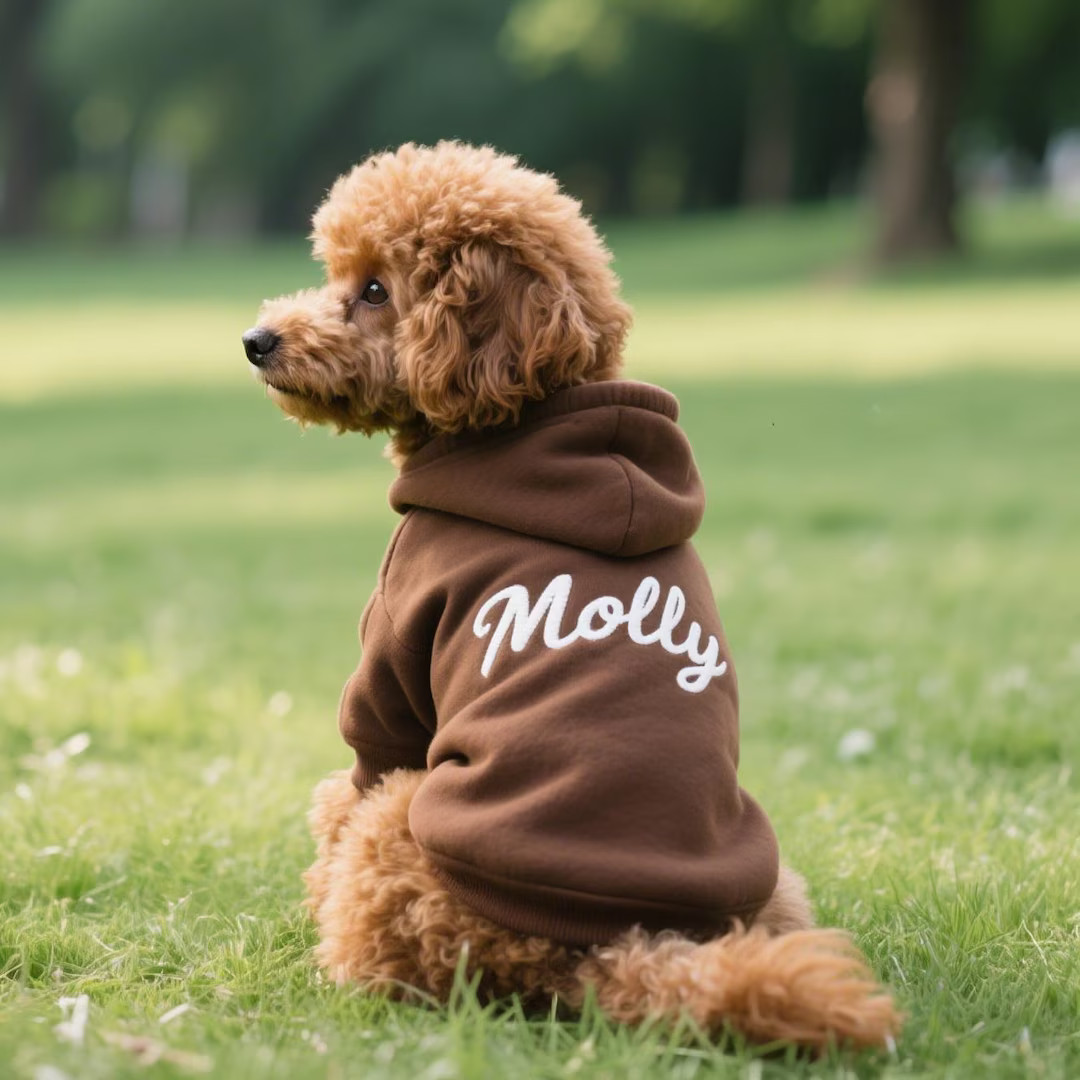 Personalized Dog Hoodie: Embroidered Pet Name, Bright Puppy Sweatshirt - Etsy | Etsy (US)