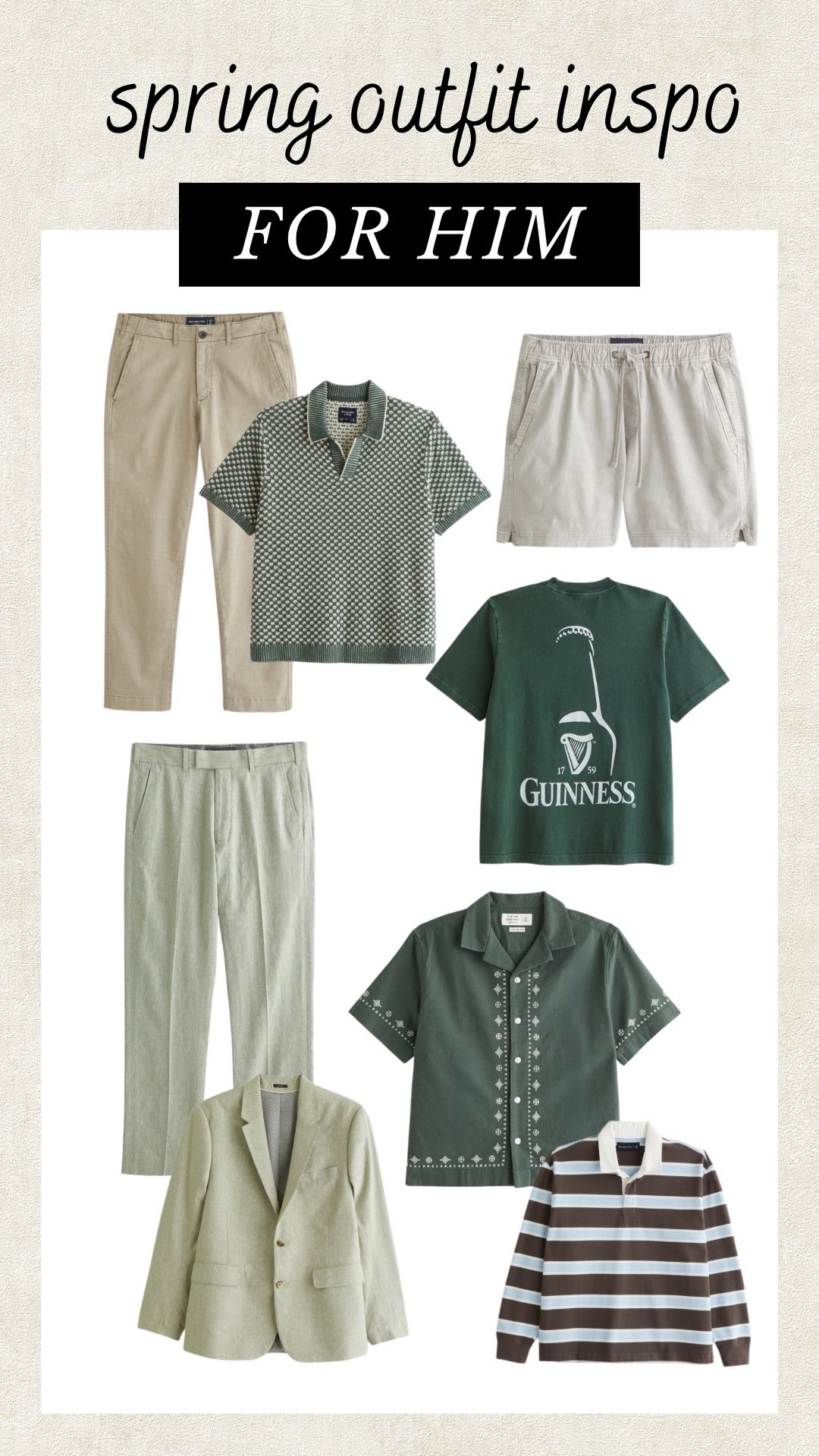 Spring outfit inspo for him from Abercrombie! 

#LTKootd #LTKgrwm