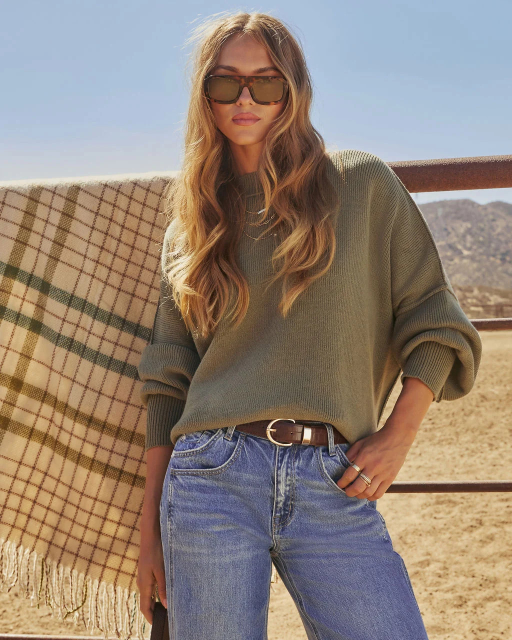 Elouise Knit Oversized Pullover Sweater | VICI