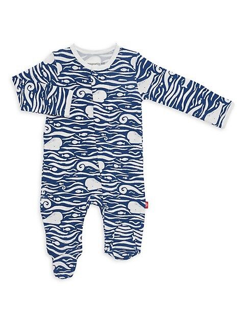 Baby Boy's Whale Hello There Modal Magnetic Footie | Saks Fifth Avenue