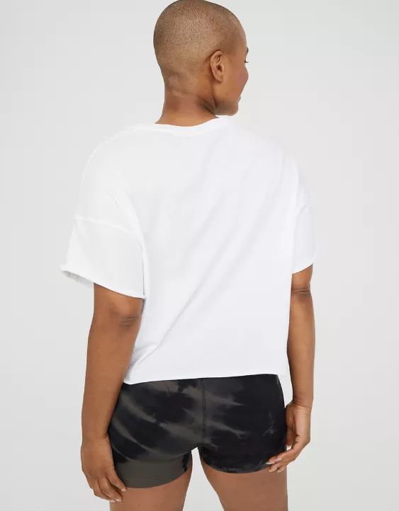 OFFLINE Tie Front Cropped T-Shirt | American Eagle Outfitters (US & CA)