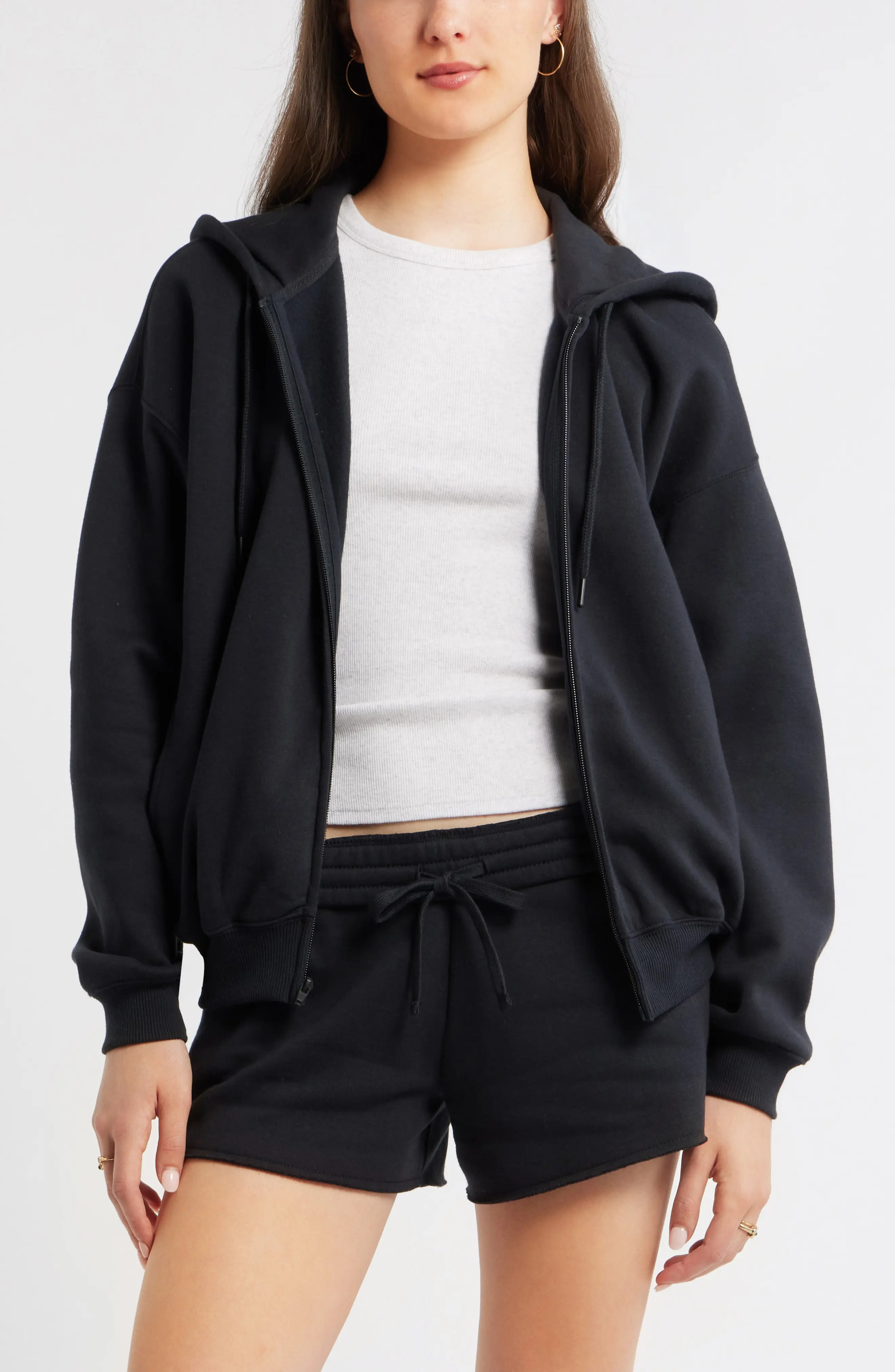 Bubble Zip Hoodie (Women) | Nordstrom | Nordstrom