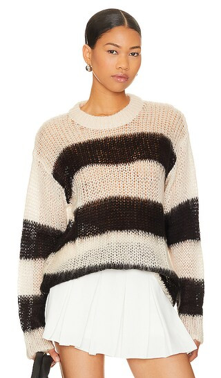 Elson Sweater in Black & White Cap | Revolve Clothing (Global)