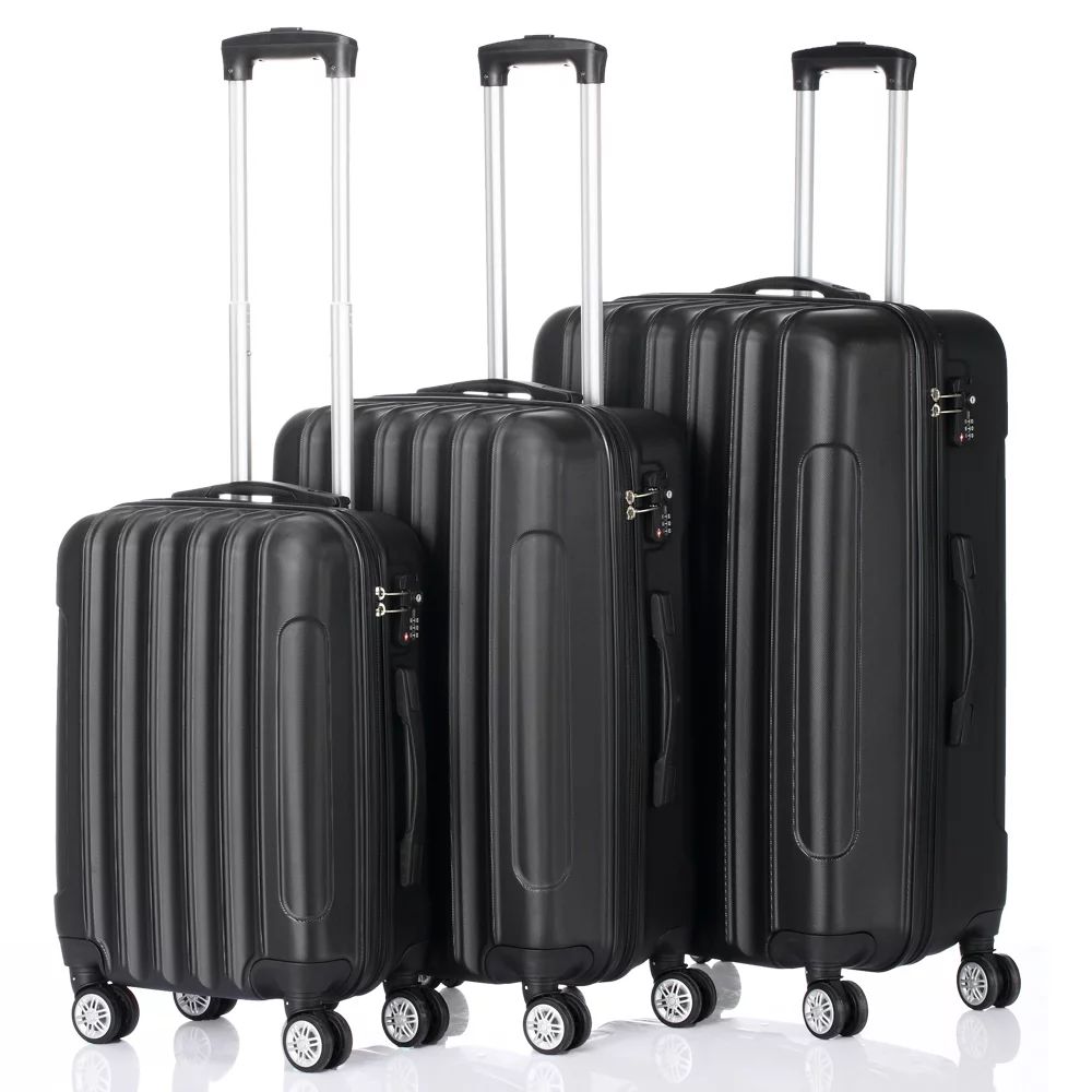 3 Piece Nested Spinner Suitcase Luggage Set With TSA Lock | Walmart (US)