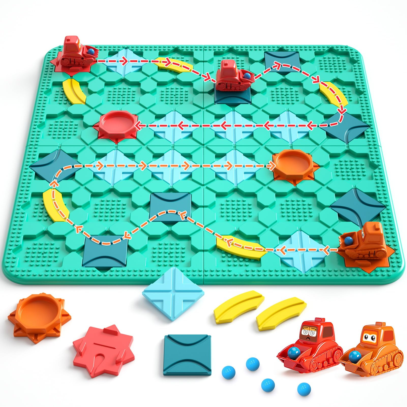 Logical Road Builder, Large Stem Games Board Game for 4 5 6 7 Years, Montessori Toys for 3+ Year ... | Amazon (US)