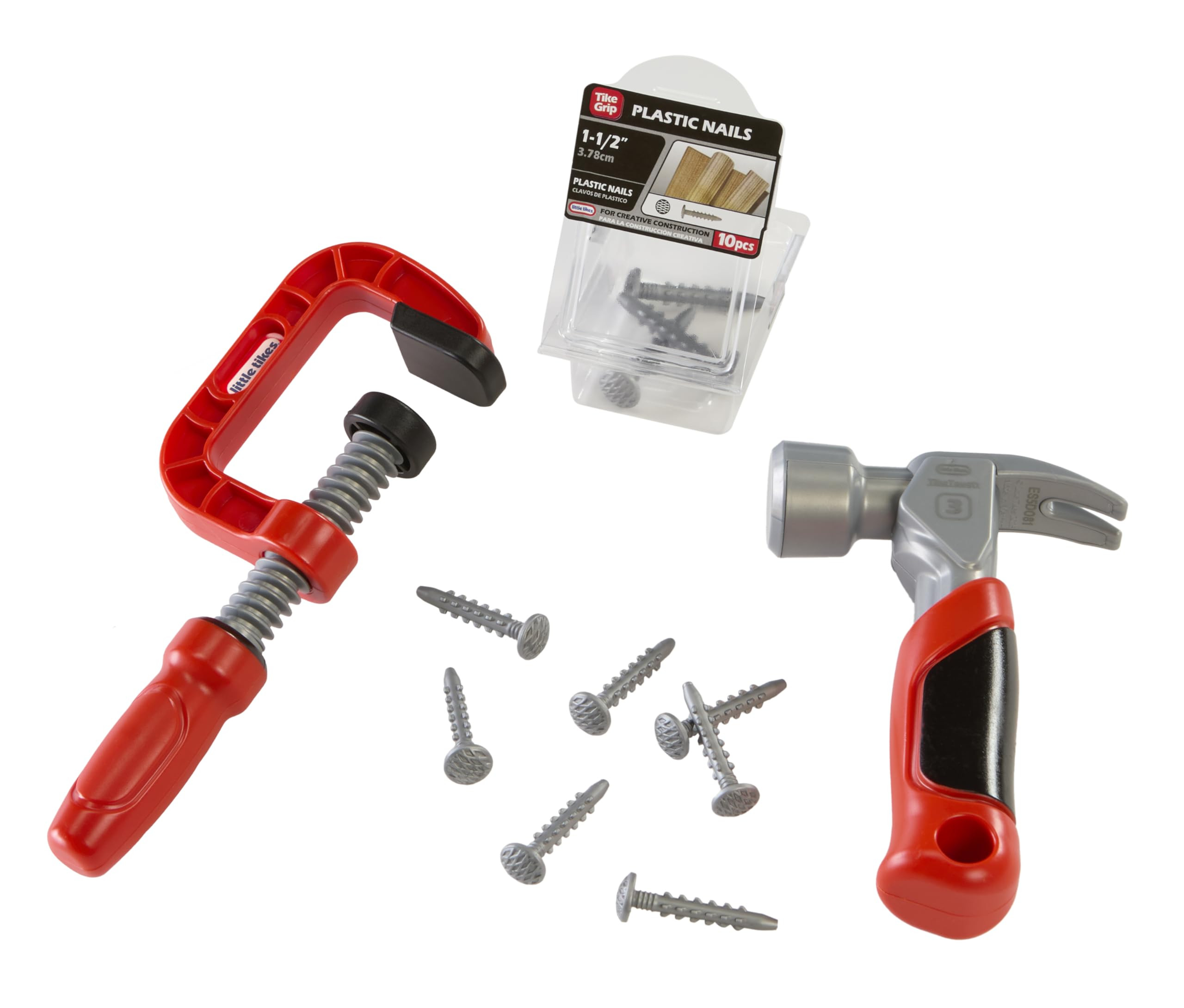 Little Tikes Creative Construction Hammer & Nail Set with 5 Accessories, Pretend Play Constructio... | Amazon (US)