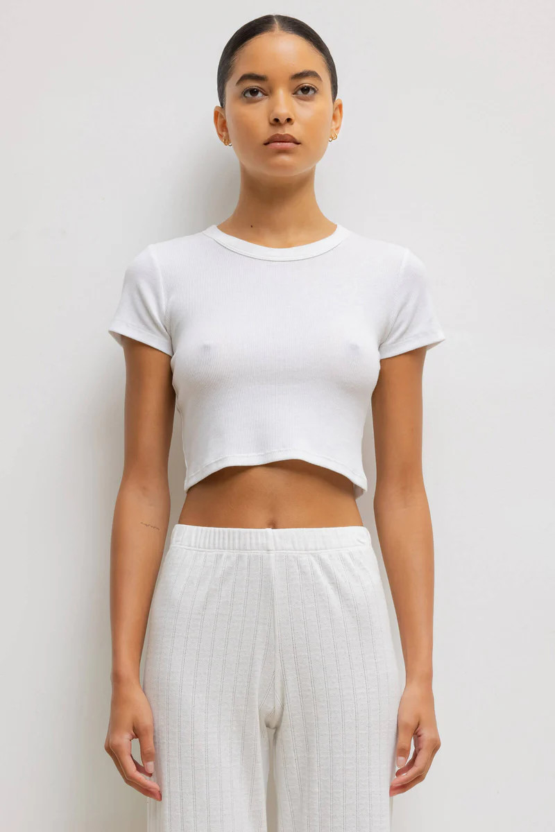 Kelly Crop Slim Fit Tee | LESET