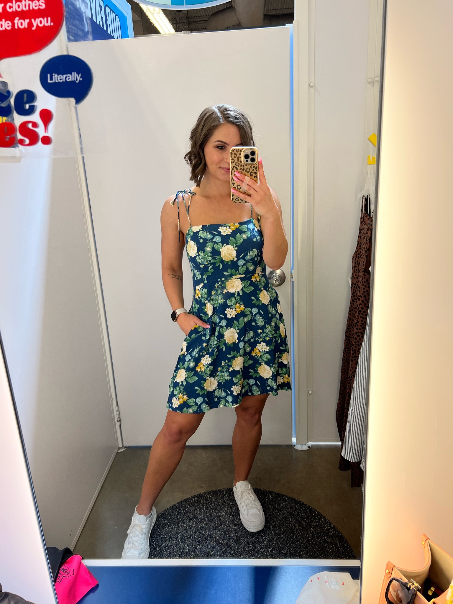The perfect spring dress! This would also be a cute Easter dress option. The straps are adjustable ties and it has POCKETSSSS  

#LTKunder50 #LTKSeasonal #LTKsalealert