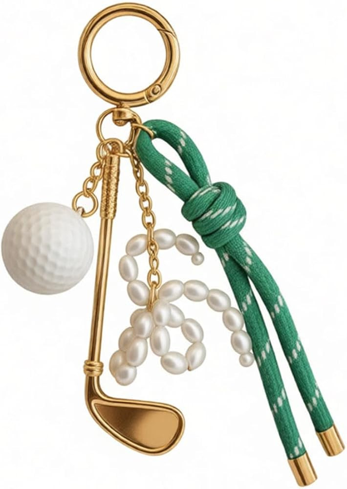 Aoekaff Golf Ball Keychain For Women Cute Golf Lover Trinkets Gifts Backpack Bag Charms | Amazon (US)